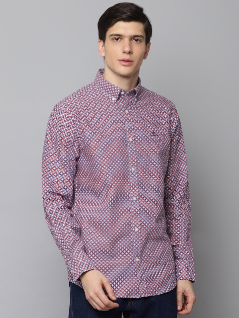 

GANT Men Multicoloured Straight Regular Fit Printed Casual Shirt, Multi