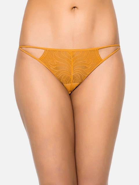 

Wacoal Women Yellow Self Design Bikini Briefs IP4462-YE-M