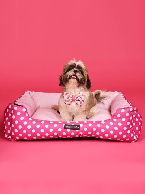 

Heads Up For Tails X Disney Pink Minnie Printed Lounger Dog Bed