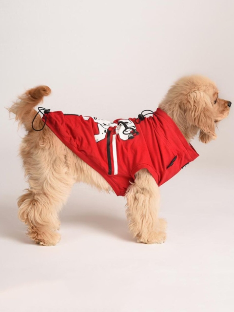 

Heads Up For Tails HUFT X Disney Dalmatians Printed Dog T-Shirt, Red