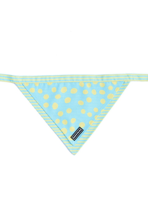 

Heads Up For Tails Blue & Yellow Geometric Dog Bandana