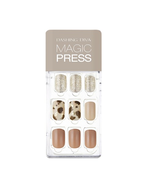 

Dashing Diva Pink Be Yours Magic Press Nails, Gold