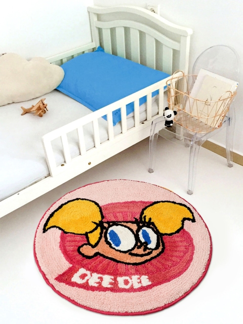

Saral Home Kids Pink & Yellow Doctor Dexter Printed Soft Rug