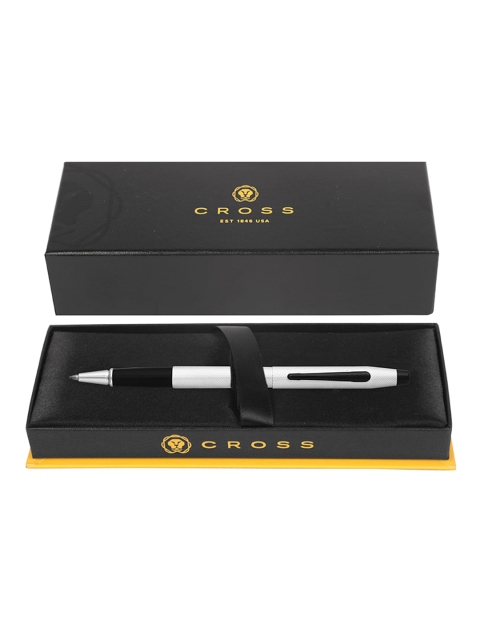 

Cross Silver-Toned And Black Ballpoint Pen With Gift Box