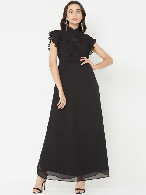 

MISH Women Black Solid Maxi Dress