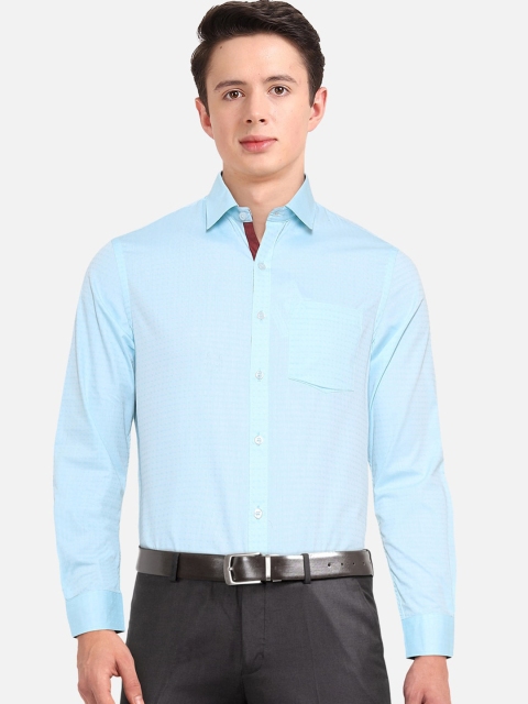 

Excalibur Men Blue Regular Fit Solid Formal Shirt