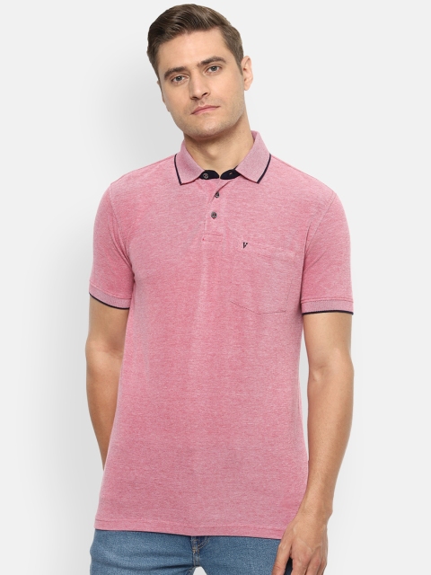 

Van Heusen Sport Men Pink Solid Polo Collar T-shirt