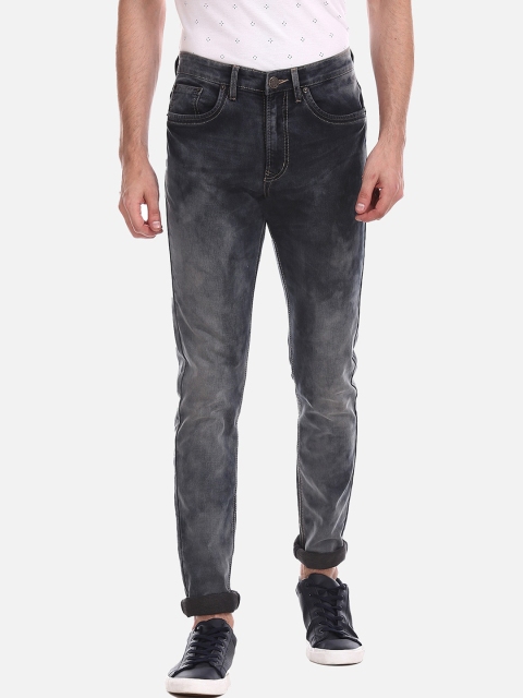 

Cherokee Men Black Tapered Fit Mid-Rise Mildly Distressed Stretchable Jeans