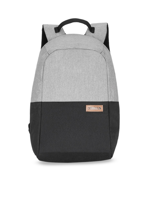 

2 STRAP Unisex Grey & Black Colourblocked 29L Backpack