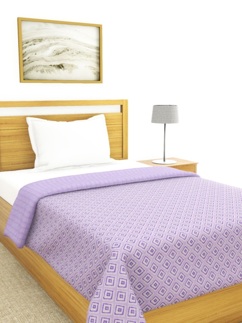 

BIANCA Lavender & Purple Geometric AC Room 300 GSM Single Bed Dohar