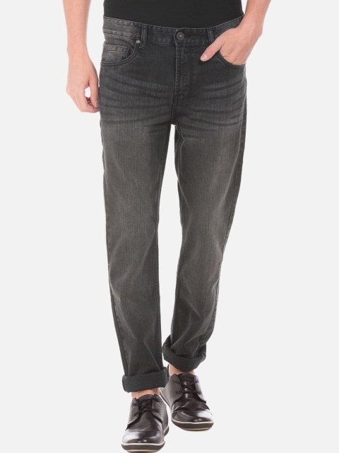

Cherokee Men Charcoal Grey Straight Fit Mid-Rise Clean Look Jeans