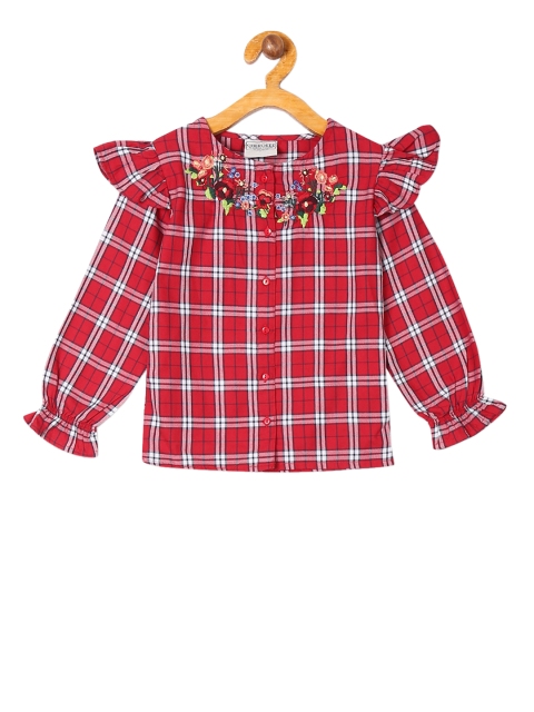 

Cherokee Girls Red Checked Top