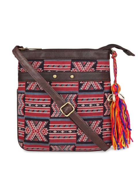 

Vivinkaa Red Printed Sling Bag