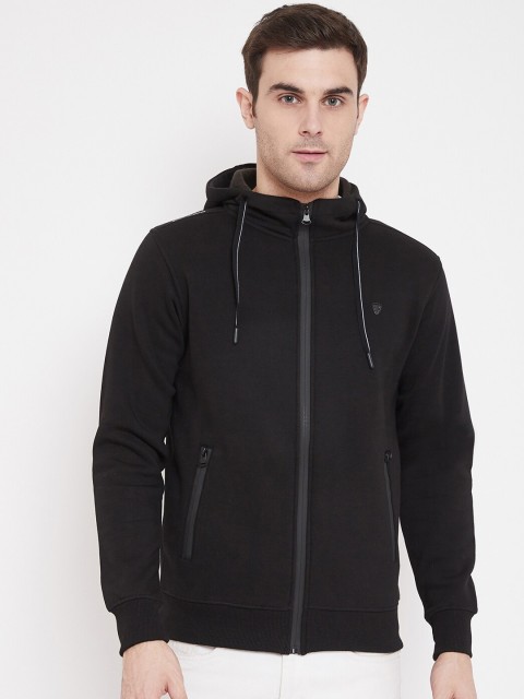 

Okane Men Black Solid Sweatshirt