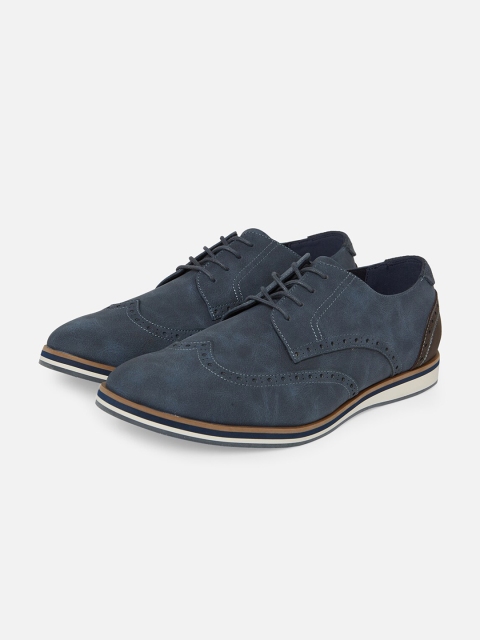 

ALDO Men Navy Blue Brogues