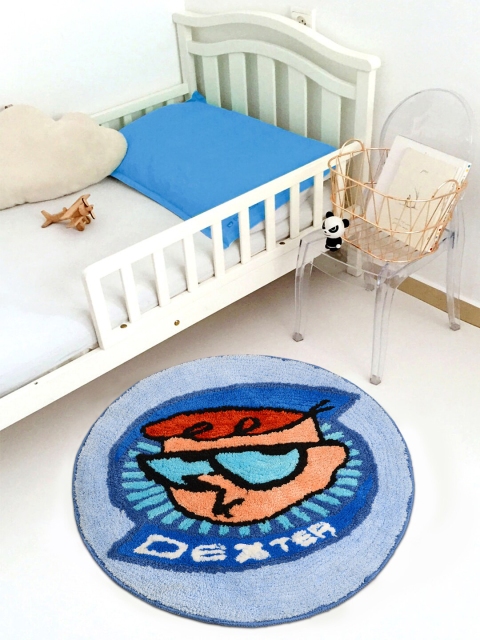 

Saral Home Unisex Turquoise Blue Doctor Dexter Printed Anti-Skid Floor Mat