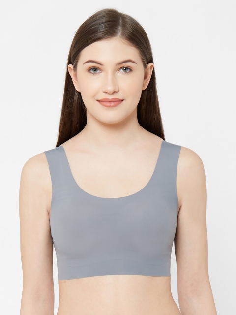 

Juliet Grey Solid Non-Wired Removable Padding Sports Bra 010002800009853