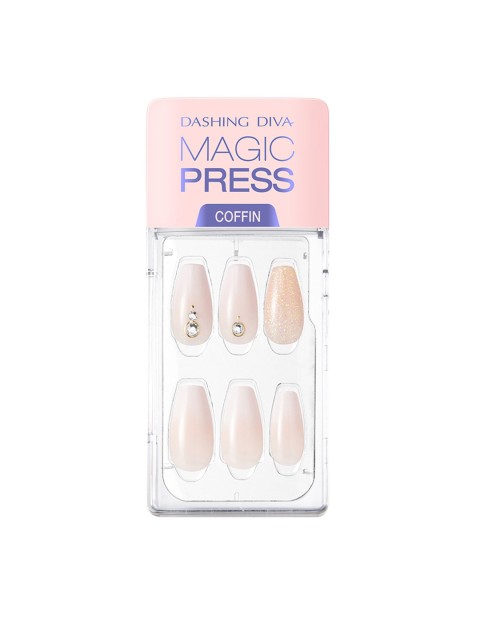 DASHING DIVA MAGICPRESS Gracefully Artificial Nails, Pink