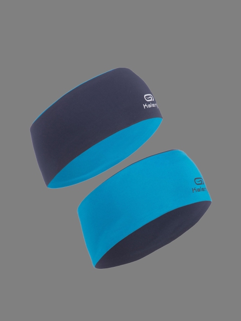 

Kalenji By Decathlon Kids Blue Solid Reversible Winter Headband, Navy blue