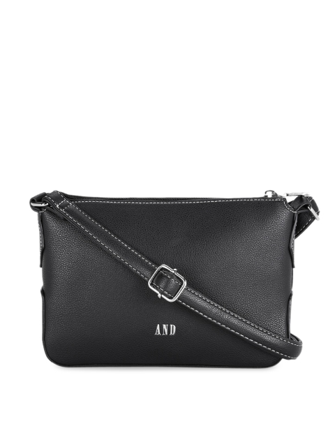 

AND Black Solid Sling Bag