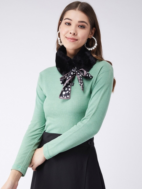 

InWeave Women Acrylic Black Fur Neckpiece