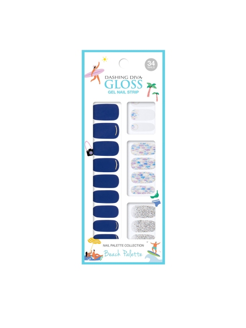 

DASHING DIVA GLOSS Shine Navy Artificial Nails, Navy blue
