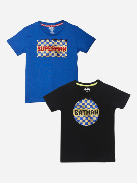 

Kids Ville Boys Blue Printed Round Neck T-shirt