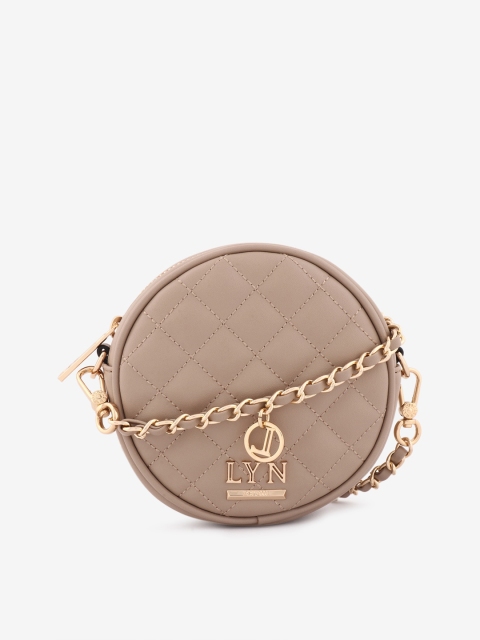 

LYN Taupe Solid Sling Bag