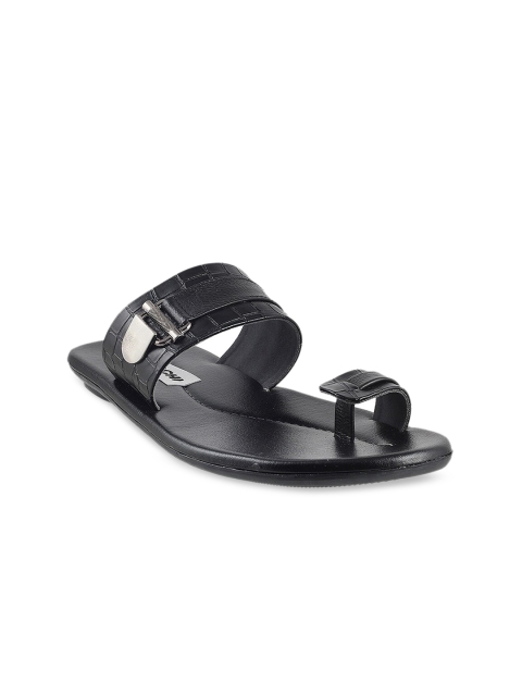 

Mochi Men Black Solid Comfort Sandals