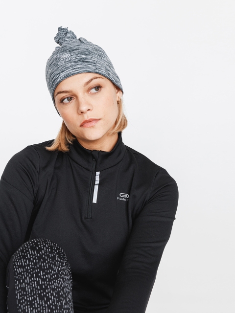 

Kalenji By Decathlon Unisex Grey Melange Solid Headband Cum Neck Warmer