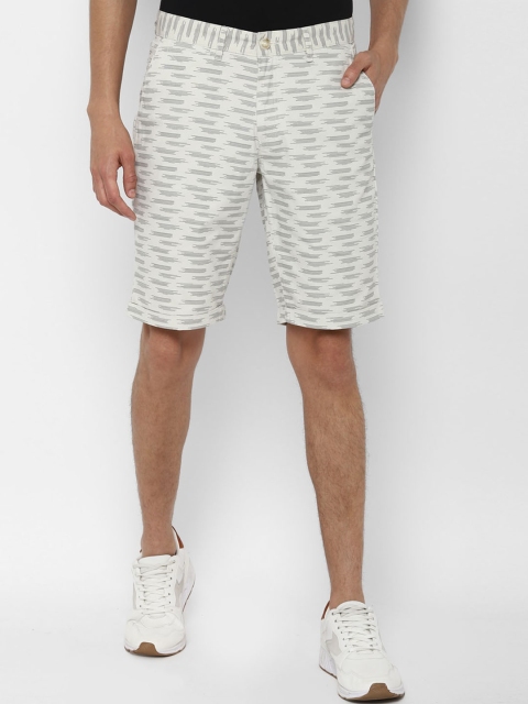 

Allen Solly Men White Printed Slim Fit Regular Shorts