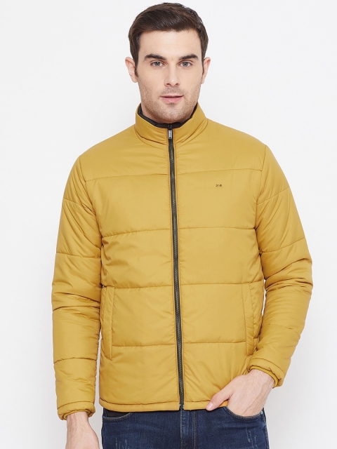 

Okane Men Mustard Solid Padded Jacket