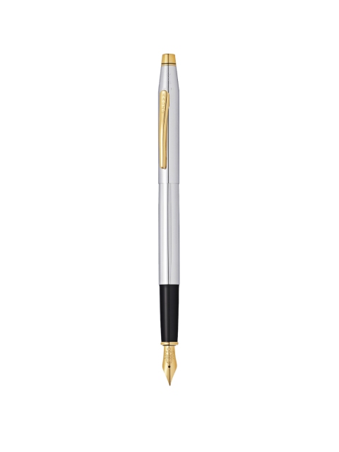 

Cross Silver & Gold-Toned Century Medalist Black Med GPLT Nib Fountain Pen With Gift Box