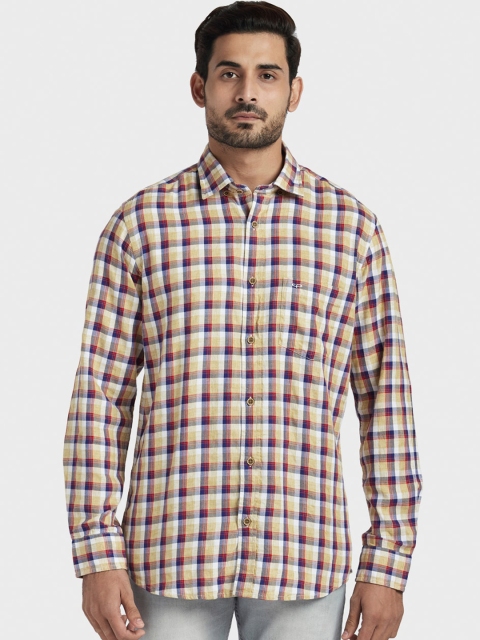 

ColorPlus Men Multicoloured Regular Fit Checked Casual Shirt, Multi