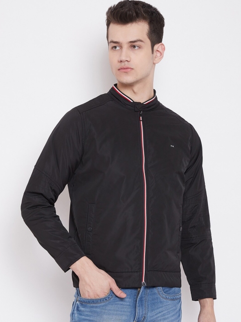 

Okane Men Black Solid Padded Jacket