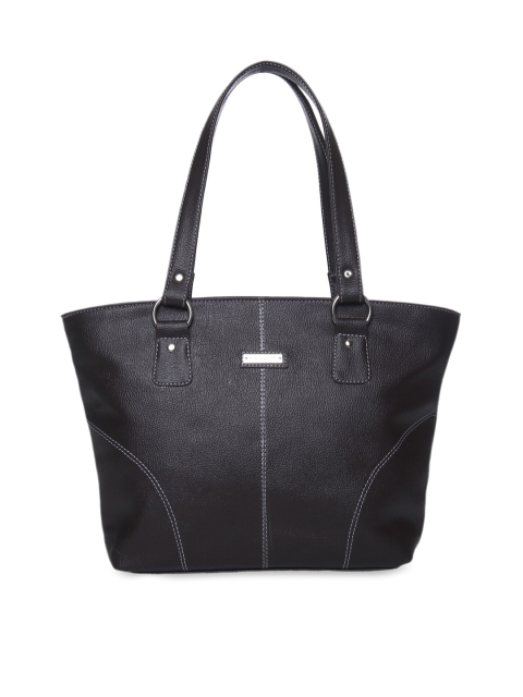 

OsaiZ Coffee Brown Textured Shoulder Bag