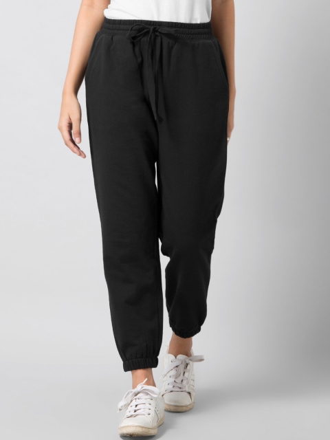 

FabAlley Women Black Regular Fit Solid Joggers
