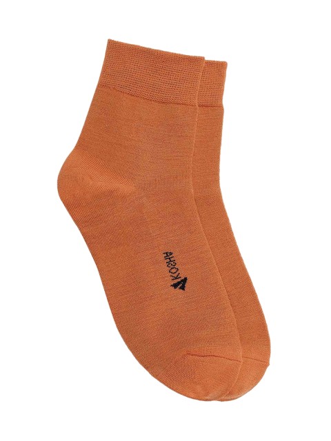 

Kosha Women Orange Solid Above Ankle Length Warm Woolen Socks