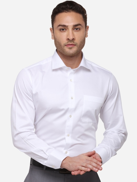 

JADE BLUE Men White Slim Fit Solid Formal Shirt