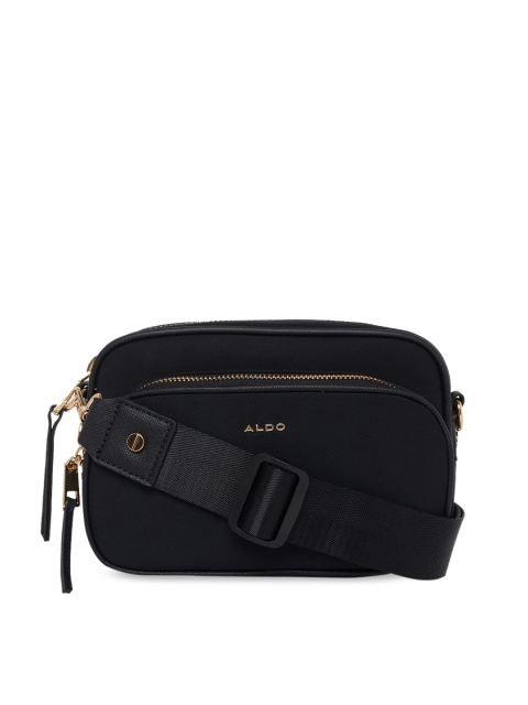 

ALDO Black Solid Sling Bag