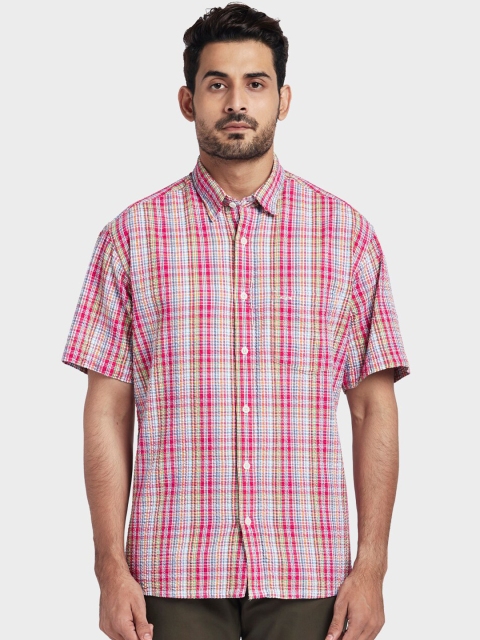 

ColorPlus Men Multicoloured Regular Fit Checked Casual Shirt, Multi