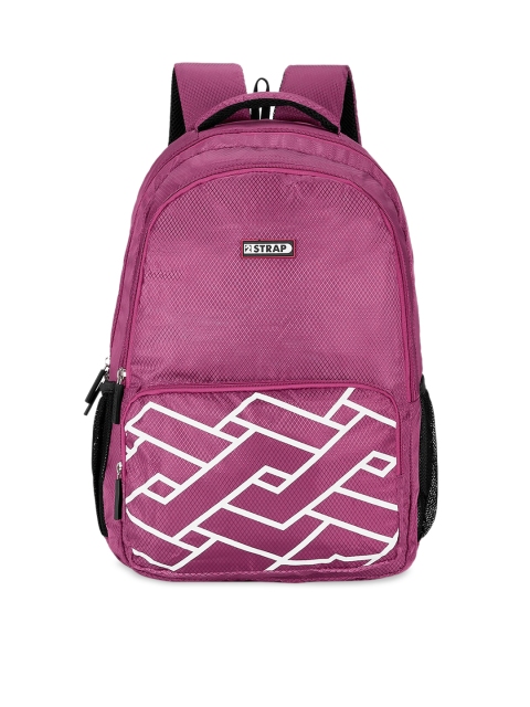 

2 STRAP Unisex Pink Textured Backpack