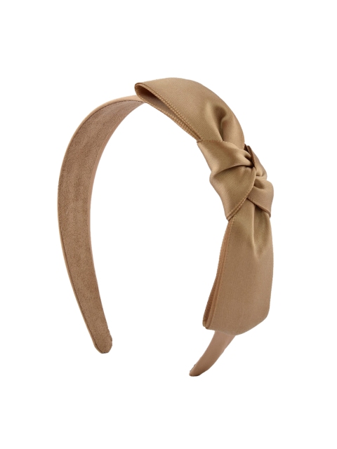 

ToniQ Women Gold-Toned Solid Bow Detailed Hairband