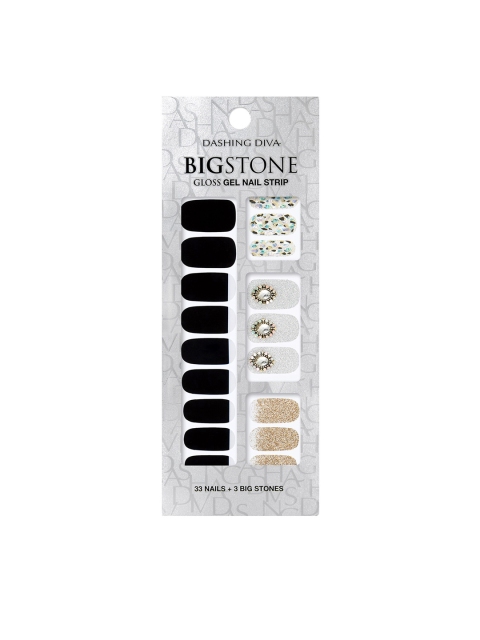 

Dashing Diva Magic Press GLOSS Awesomething Superthin Artificial Nails, Black