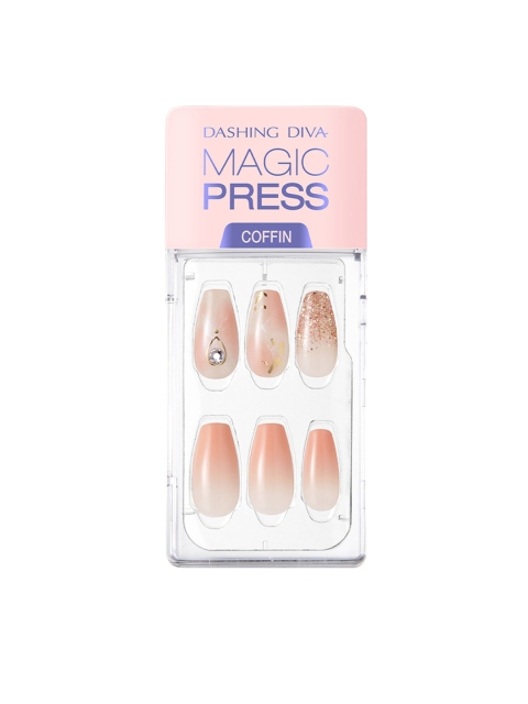 

Dashing Diva Pink MAGICPRESS Misty Coral Artificial Nails