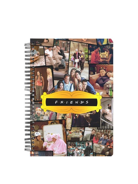 

MC SID RAZZ Black & Yellow Friends TV Show Collage Spiral Notebook