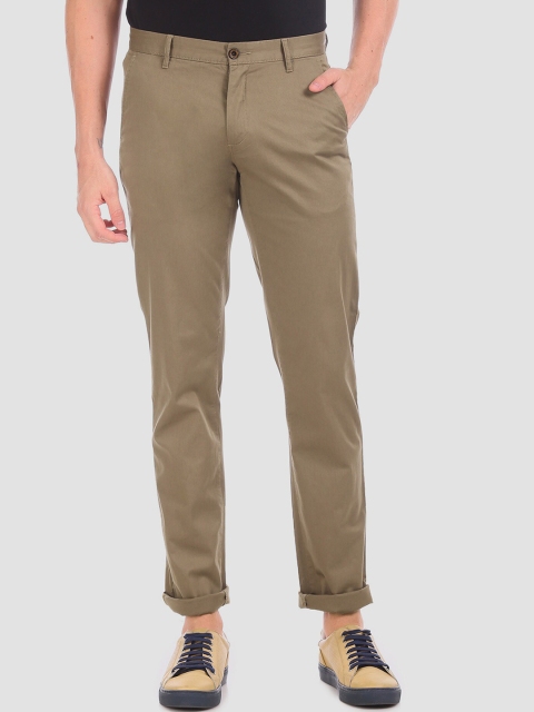 

Arrow Men Brown Regular Fit Solid Chinos