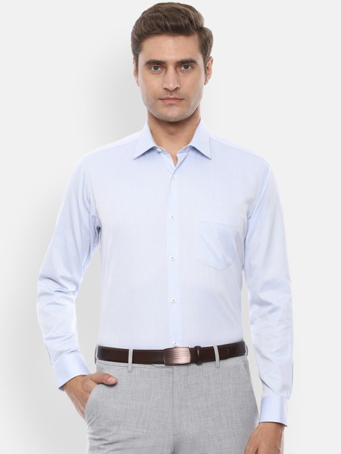 

Van Heusen Men Blue Regular Fit Printed Formal Shirt