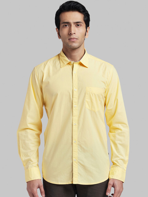 

Parx Men Yellow Slim Fit Solid Casual Shirt