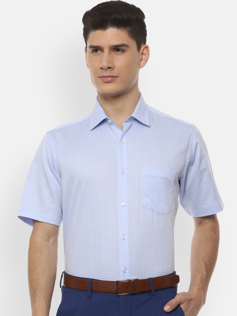 

Van Heusen Men Blue Regular Fit Printed Formal Shirt
